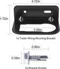 Trailer Plug Moounting Bracket For 7 Pin And 4 Way Trailer Connector Socket