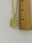 Ruff Ryders Pendant With 21 -24  Rope Chain  Necklace Gold Color