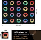 Educational Large Carpet Classroom Rug For Kids Room  6x8 4 Abstract Black Area
