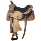 Western Kids Youth Adult Barrel Horse Saddle Tooled Leather Tack Set Free Ship
