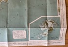Cornwall England 1920s Fold-out Cloth Map Bartholomew s For Tourists   Cyclists
