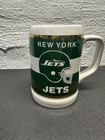 Vintage 5  New York Jets Nfl Football Ceramic Coffee Mug  Stein  Cup  Decor 