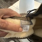 L l  Bean Signature Women s Leather Snow Boots Shearling Lined Lace Up Brown 7
