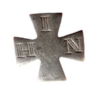 Cross Sterling Silver Pin Or Brooch 1886 - Antique