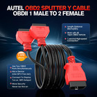 Original Obd2 Splitter 16 Pin Obd Ii Splitter Extension  1x Male To 2x Female Ex