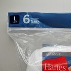 Hanes Ultimate Mens White Tagless Tank Tops 6-pack Size Large 7993t6 Cotton