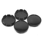 4pcs Wheel Center Caps 61mm 2 4inch Outer 61mm 2 4    Inner 55 5mm 2 18  Black