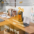 Space Portable Electric Heaters For Indoor Use With Thermostat Remote 60   Eco Bl