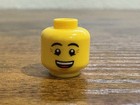  new Lego Minifigure Head Yellow Male Dual Open Mouth Smile   Queasy Expression
