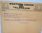 8  original 1916 Western Union Telegrams - Condolences