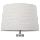 Linen Overlay Modified Drum Large Lamp Shade Ivory Cotton-polyester Blend
