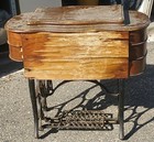 Rare 1897 Antique New Royal A Treadle Sewing Machine Wood On Cast Iron Stand