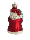 Vintage Mini Blown Glass Santa Christmas Ornament Table Top