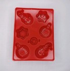 Jello Mold Christmas Holiday Jigglers Red Plastic Mold