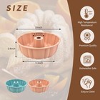 2pack 10 Inch Nonstick Silicone Cake Pan Pink Blue Baking Mold