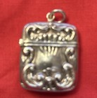Art Nouveau Sterling Silver 1  3 8    Stamp Save Case
