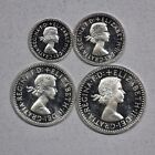 1964 Great Britain Queen Elizabeth Silver Maundy Set With Box