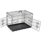 Dog Cage Pet Kennel Cat Rabbit Folding Steel Crate Animal Playpen Wire Metal 30 