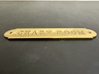 Polished Brass Door Sign   Ship Plaque  chart Room  6 5 
