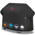 Heavy Duty 65  Bbq Grill Cover - Waterproof For 4 Burner Gas Grills  Fits Weber