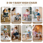 Baby High Chair  8 In 1 Convertible Highchairs For Babies And Toddlers