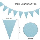 5 Pcs 20 Feet Light Blue Pennant Banner Flags String Triangle Hanging