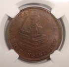 1833 Ht-70 I Take The Responsibility   Roman Firmness Hard Times Token Ngc Ms63