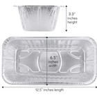 Disposable Aluminum 5lb Rectangular Loaf Pans  2 Pack