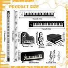30 Pcs Music Pencil Stationery Set Gift Piano Prizes Note Paper Clips Erasers
