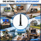 2000 Miles Digital Tv Antenna Indoor Hdtv Amplified Signal Booster 4k Hd 1080p