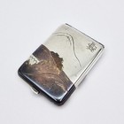 Fine Antique Japanese Sterling Silver Mixed Materials Matchbook Case C1920