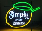 Simply Spiked Lemonade Led Bar Sign Man Cave Garage Decor Lighted Sign New