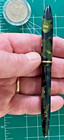 Vtg Sheaffer s Marble Cracked Ice Green Vintage Fountain Pen 5-25 Nib Usa Estate