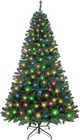 Artificial Christmas Tree 6 5ft Multi Color Leds Hinged Branch Home Party Decor