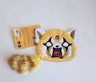 New Aggretsuko Plush With Tag 2 Sided Coin Purse With Tail Sanrio Gund  Anime