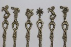 Vintage Set Of 6 Montagnani Style Demitasse Spoons Stamped Italy