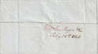 U s -folded Letter 1845 -red Hale   Co   new York  Two Red  Cancels  1 Oval Red