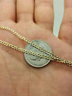 14k Solid Yellow Gold Cuban Link Chain Necklace 2 4mm 26 