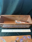 Vintage Wooden Recipe Box Retro Kitchen Decor Large Hand Made Painted Primitive