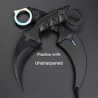 Msgumiho Karambit Knife Trainer - Stainless Steel Practice Training Knife With S