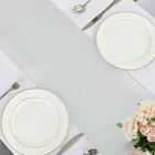 Satin Table Runner 5 Pack Silver 12x108 Inch Silk Wedding Banquet Decoration