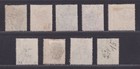 Straits Settlements Scott 10-18 Used 1867-1872 Victoria Crown Cc Set Scv  225