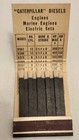 Early Old Matchbook - Caterpillar Diesels  Nagle-hart Tractor   Equip Co