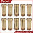 Findmall 10pcs 5c Emergency Brass Collet 1 16    0625  Lathe Milling Holder