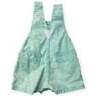 Oshkosh Bgosh Vintage Paper Tag Overalls Size 12 Mths Floral Mint Green Made Usa