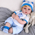 Reborn Baby Boy Doll - 22 Inch Lifelike Realistic Newborn - Handmade Weighted Ba