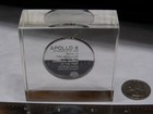 1969 Franklin Mint Apollo 8 Medal North American Rockwell Lucite W Flown Metal