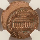 1983 1c Lincoln Cent Struck 25  Off-center Ngc Ms64 Rb