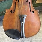 Old 1800s-1900s Unbranded Violin 4 4 Nice 1 Piece Back Italy  germany  