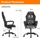 Ergonomic Gaming Chair Swivel Adjustable Height Office Computer Desk Chair 
